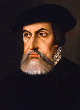 Retrato de Hernan Cortes
