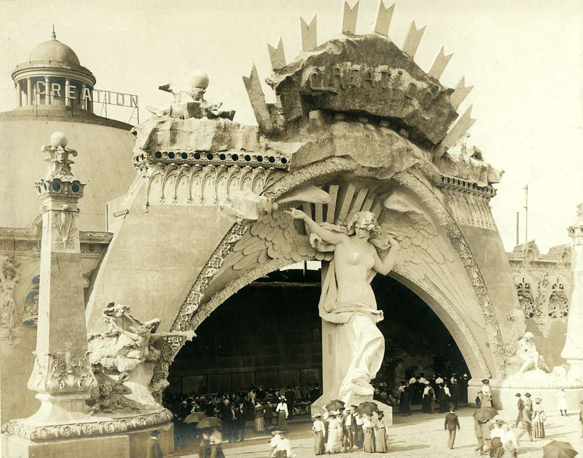 entrance to creation on the pike at the 1904 worlds fair