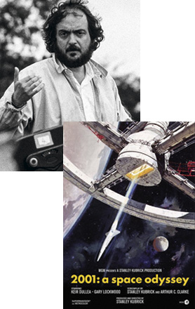 Kubrick on the set of Barry Lyndon 1975 publicity photo