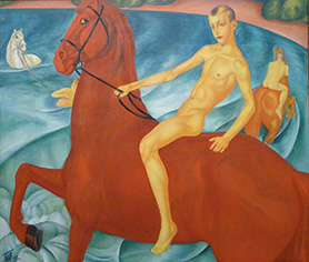 Bathing the Red Horse
