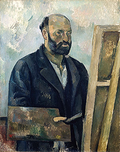 Paul Cezanne c1890 Portrait de l artiste a la palette oil on canvas 92 x 73 cm Foundation